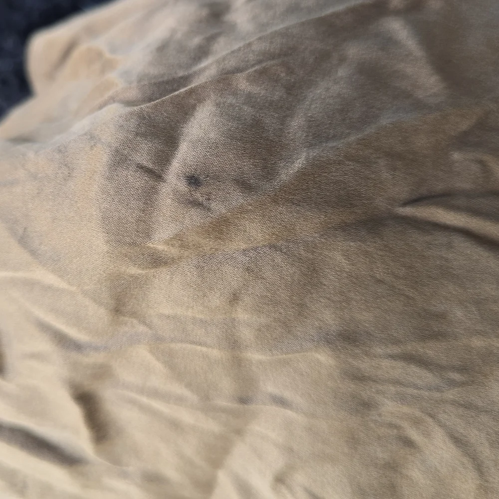 Vintage Silk Halter Top Size S  2000s 90s Y2K Grunge Satin Brown In good vinta - Picture 5 of 6